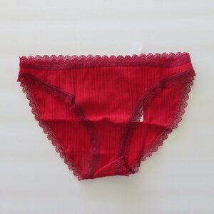 (#129) Calvin Klein Red Bikini Panties Size XS